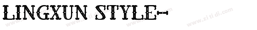 Lingxun style字体转换
